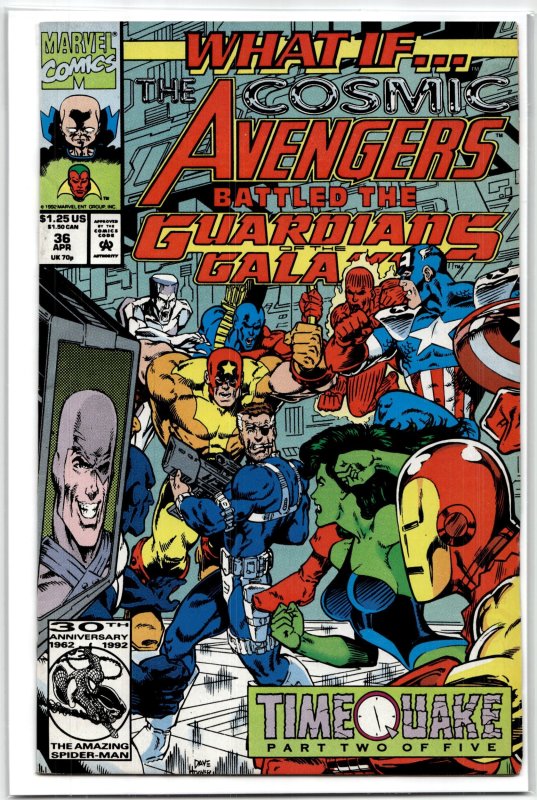What If...? #36 (1992), raw, ungraded comic book — front cover