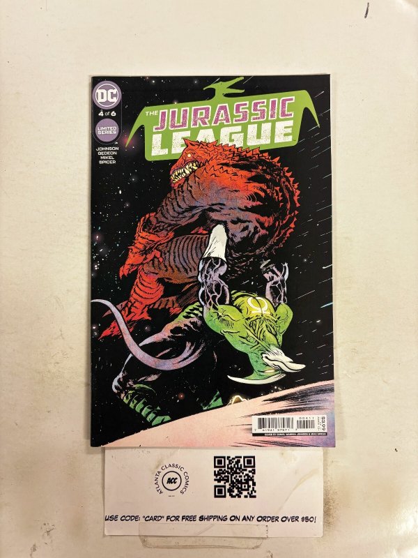 The Jurassic League #4 (DC Comics), raw comic book in NM condition — front cover