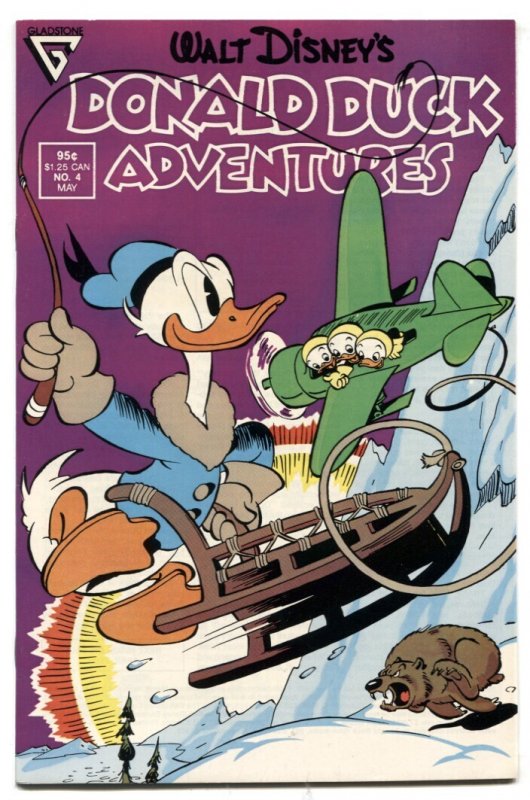 Walt Disney's Donald Duck Adventures #4 (1988), raw comic book in VF condition — front cover
