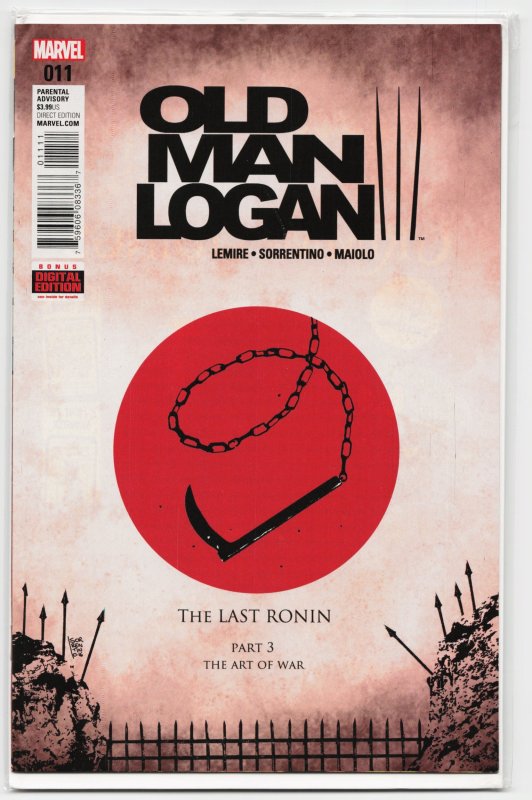 Old Man Logan #11 (Marvel Comics, 2016), raw, ungraded comic book — front cover