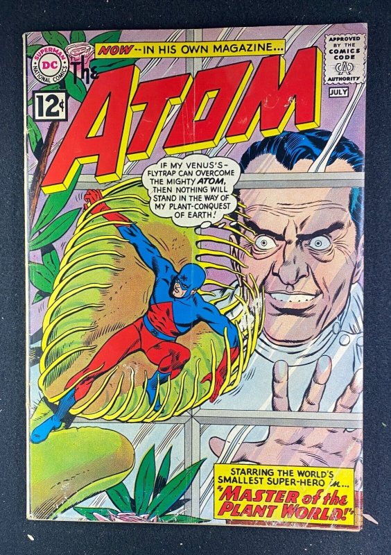 The Atom #1 (DC Comics, 1962), raw comic book in VG+ 4.5 condition — front cover