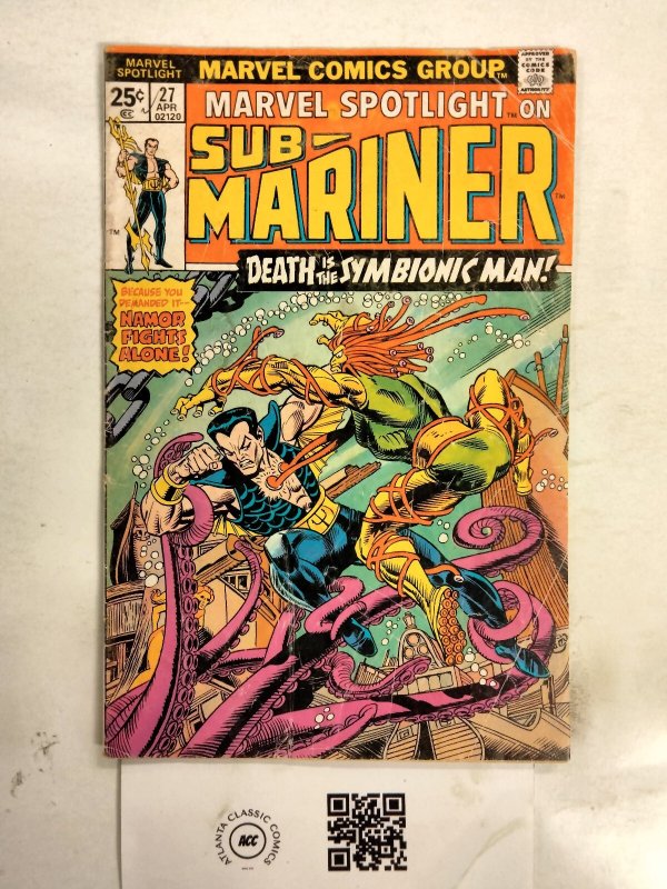 Marvel Spotlight #27 (Marvel Comics), raw comic book in VG condition — front cover