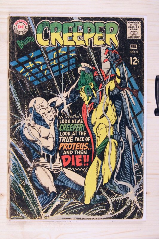 Beware the Creeper #5 (DC Comics, 1969), raw comic book in GD/VG 3.0 condition — front cover