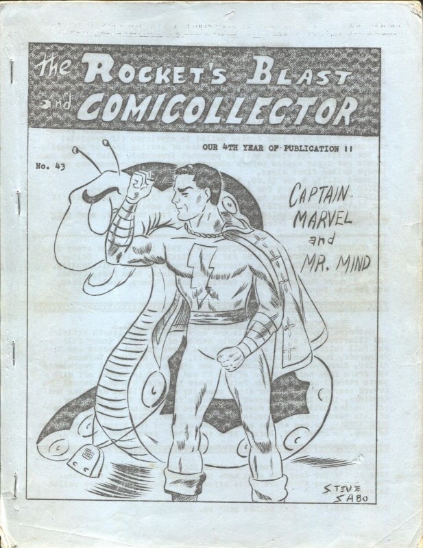 Rocket's Blast & Comicollector #43 (1966), raw comic book in VG+ condition — front cover