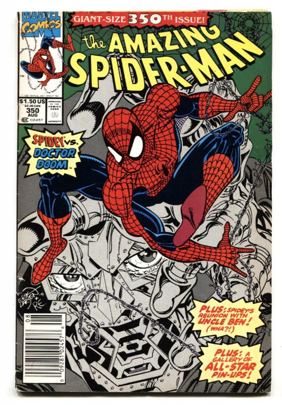 Amazing Spider-Man #350 - 1991 - Marvel - VG - Comic Book (Marvel Comics, 1991), raw comic book in VG condition — front cover