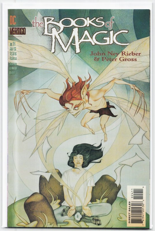 The Books of Magic #24 (DC Comics, 1996), raw, ungraded comic book — front cover
