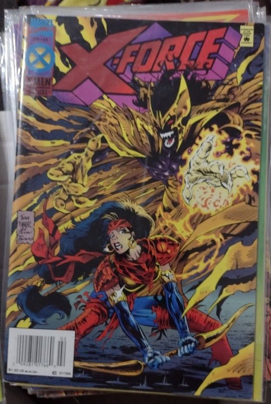 X-Force #43 (Marvel Comics, 1995), raw, ungraded comic book — front cover