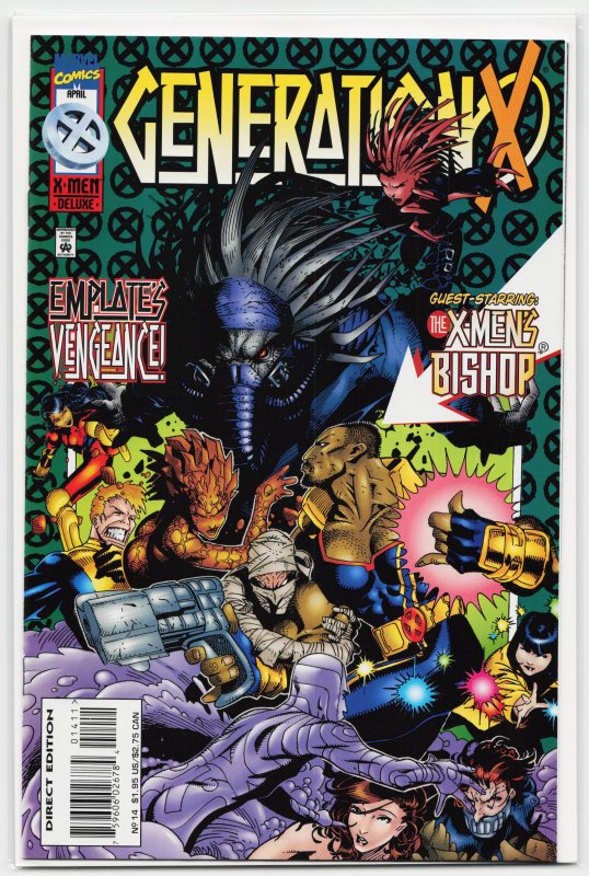 Generation X #14 (Marvel Comics, 1996), raw, ungraded comic book — front cover