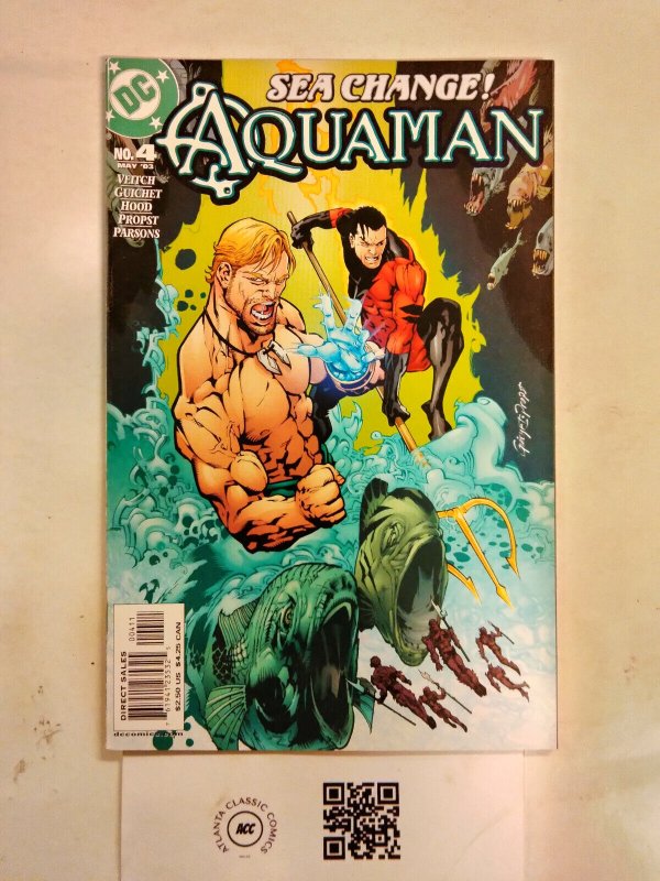 Aquaman #4 (DC Comics, 1992), raw comic book in NM condition — front cover