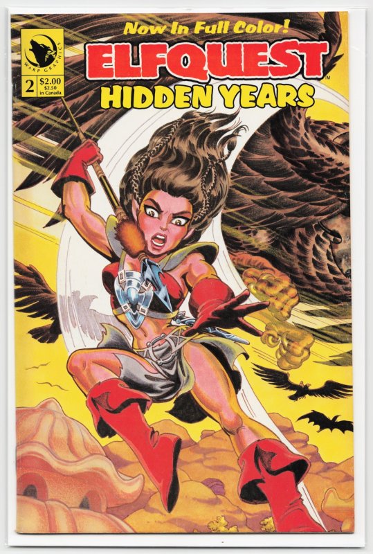 ElfQuest: Hidden Years #2 (WaRP Graphics, 1992), raw, ungraded comic book — front cover