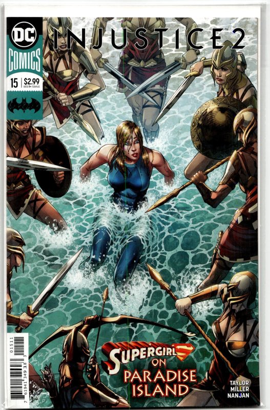 Injustice 2 #15 (2017), raw, ungraded comic book — front cover