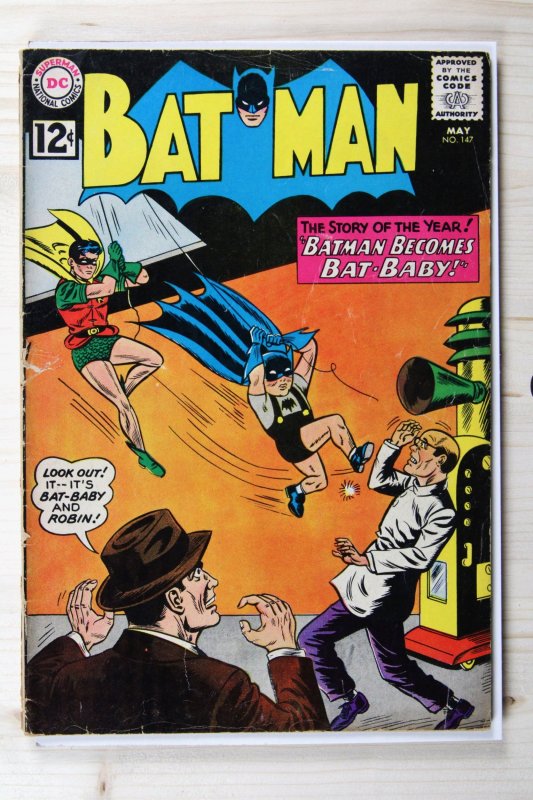 Batman #147 (DC Comics, 1962), raw comic book in VG 4.0 condition — front cover