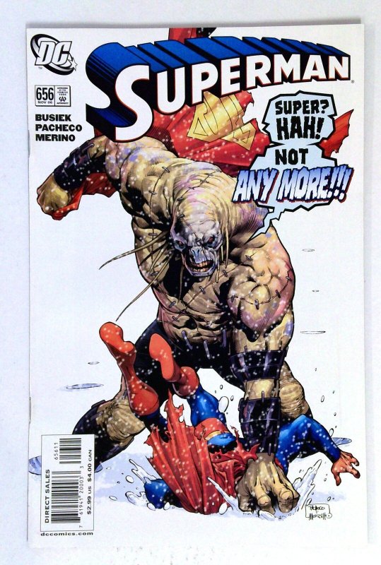Superman #656 (DC Comics, 2006), raw comic book in NM- condition — front cover