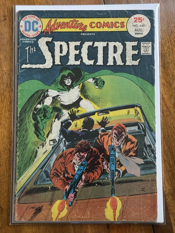 Adventure Comics #440 (DC Comics, 1975), raw comic book in GD/VG 3.0 condition — front cover