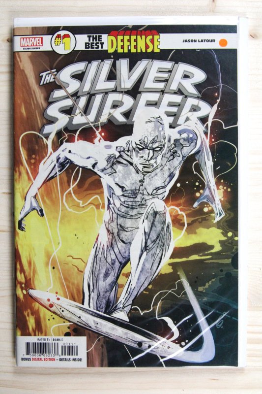 Silver Surfer: The Best Defense #1 (Marvel Comics, 2019), raw comic book in NM 9.4 condition — front cover