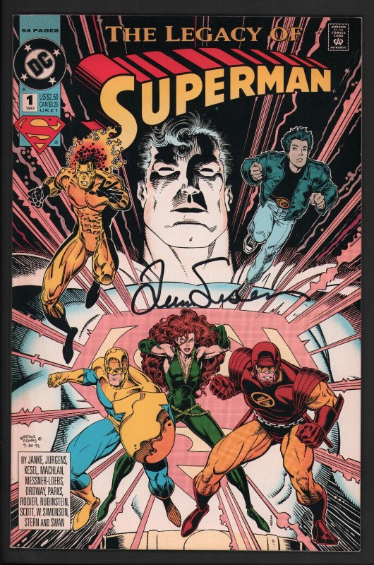 Superman: The Legacy of Superman #1 (1993), raw comic book in NM condition — front cover