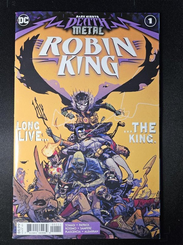 Dark Nights: Death Metal Robin King #1 (DC Comics, 2020), raw comic book in NM- condition — front cover