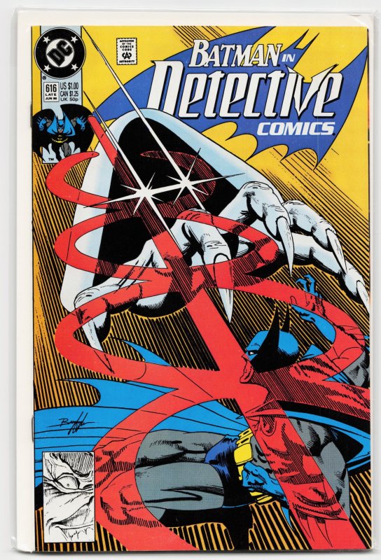 Detective Comics #616 (DC Comics, 1990), raw, ungraded comic book — front cover