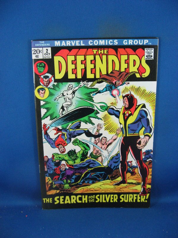 The Defenders #2 (Marvel Comics, 1972), raw comic book in NM condition — front cover