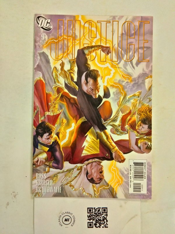 Justice #9 (DC Comics, 2007), raw comic book in NM condition — front cover