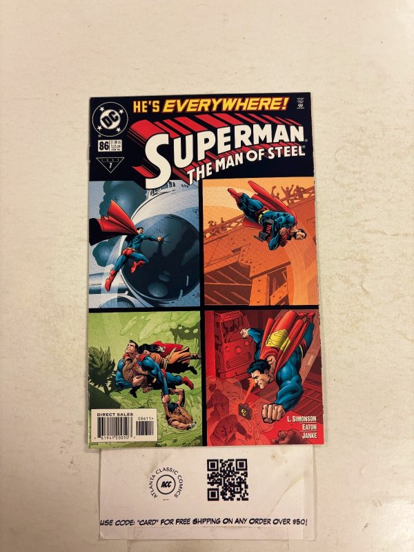 Superman the Man of Steel #86 (DC Comics), raw comic book in NM condition — front cover