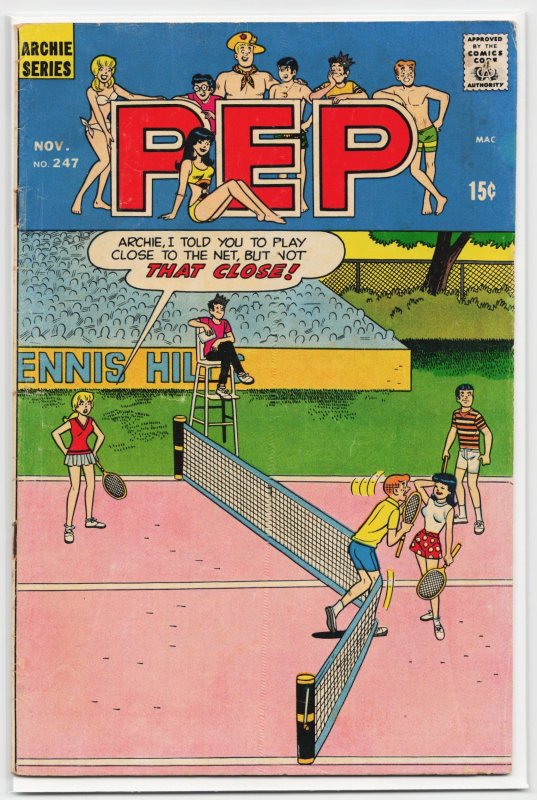 Pep Comics #247 (1970), raw, ungraded comic book — front cover
