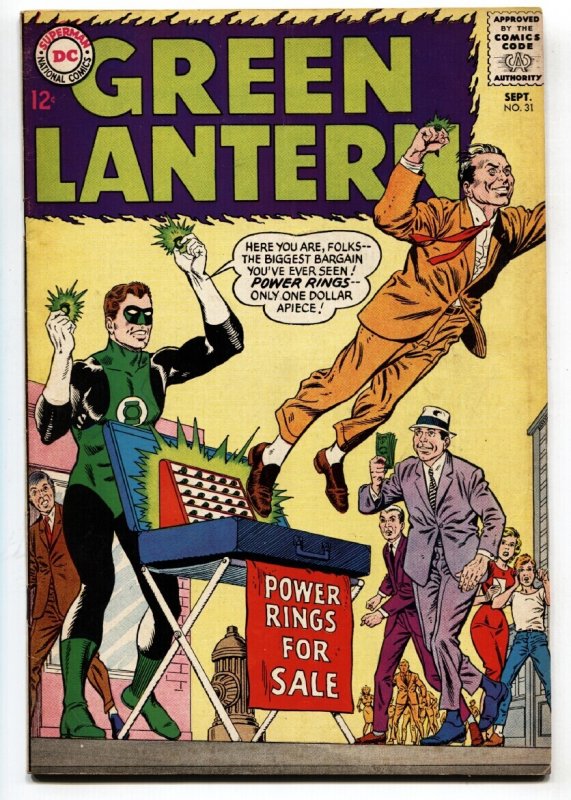 Green Lantern #31 (DC Comics, 1964), raw comic book in VF- condition — front cover