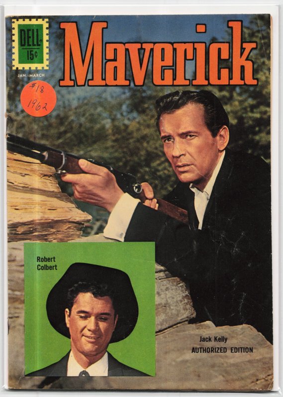 Maverick #18 (Dell, 1962), raw, ungraded comic book — front cover