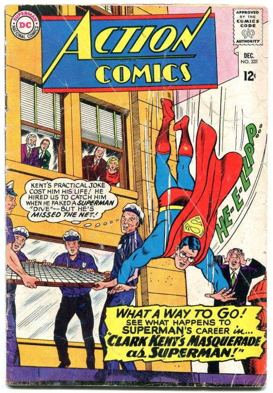 Action Comics #331 (DC Comics, 1965), raw comic book in VG condition — front cover