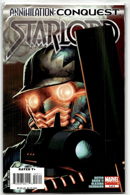 Annihilation: Conquest - Starlord #3 (2007), raw, ungraded comic book — front cover
