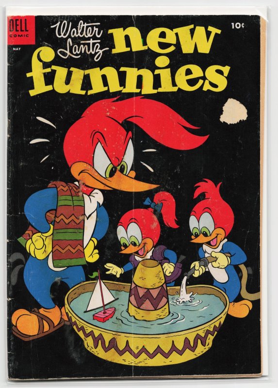 Walter Lantz New Funnies #219 (Dell, 1955), raw, ungraded comic book — front cover