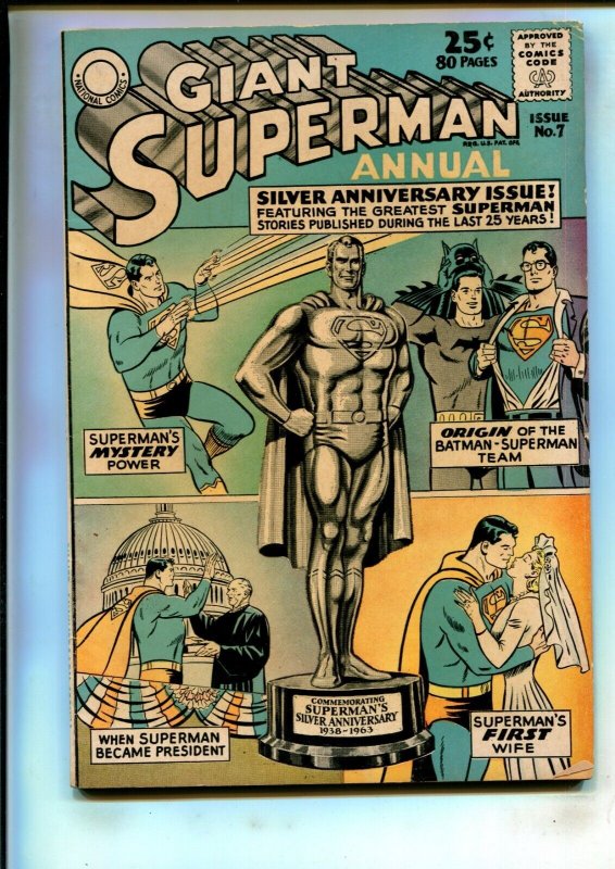 Superman Annual #7 (DC Comics, 1963), raw comic book in 4.0 condition — front cover