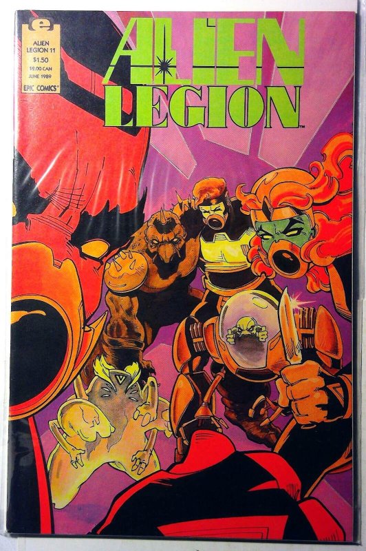 Alien Legion 2nd Series #11 (1989), raw, ungraded comic book — front cover