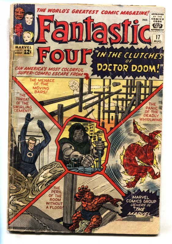 Fantastic Four #17 (Marvel Comics, 1963), raw, ungraded comic book — front cover