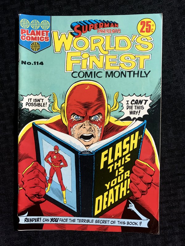 Vintage Superman Presents World's Finest Comic Monthly #114, raw comic book in VG/FN 5.0 condition — front cover