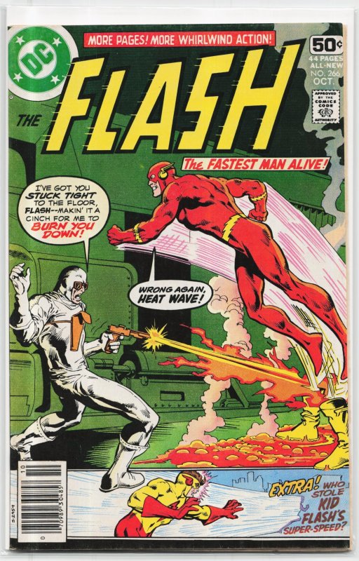 The Flash #266 (DC Comics, 1978), raw, ungraded comic book — front cover