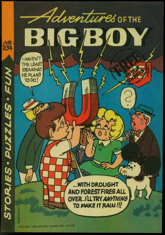 Adventures of the Big Boy #234 (1976), raw comic book in VF condition — front cover