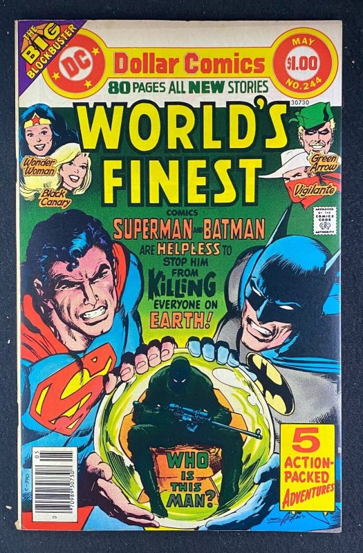 World's Finest #244 (DC Comics, 1941), raw comic book in FN+ 6.5 condition — front cover