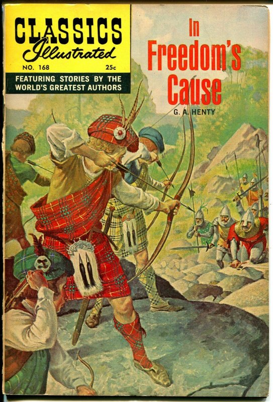 Classics Illustrated #168 (1969), raw comic book in VF+ condition — front cover