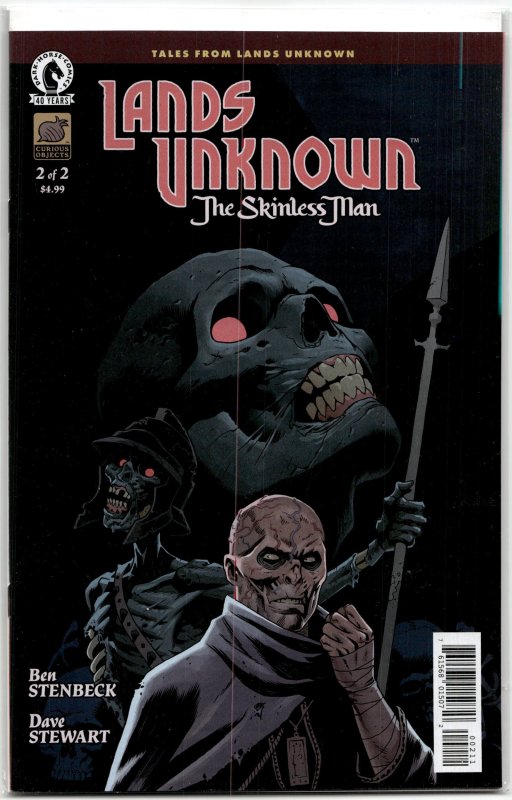 Lands Unknown: The Skinless Man #2 (2026), raw, ungraded comic book — front cover