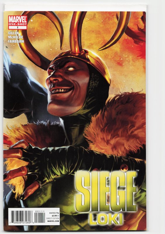Siege: Loki (2010) Loki (2010), raw, ungraded comic book — front cover