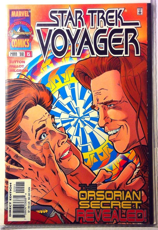 Star Trek Voyager #15 (Marvel Comics, 1998), raw, ungraded comic book — front cover