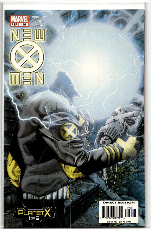 New X-Men #146 (Marvel Comics, 2003), raw, ungraded comic book — front cover