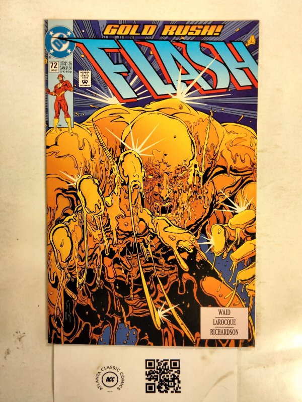 Flash #72 (DC Comics, 1993), raw comic book in NM condition — front cover