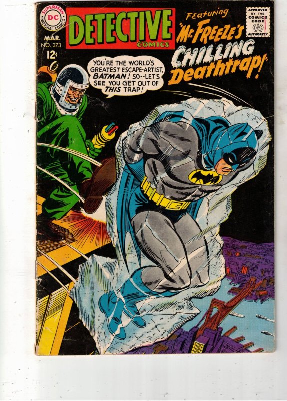 Detective Comics #373 (DC Comics, 1968), raw comic book in VG condition — front cover