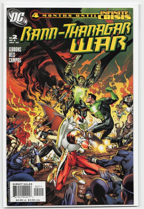 Rann/Thanagar War #2 (2005), raw, ungraded comic book — front cover