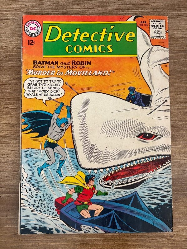 Detective Comics #314 (DC Comics), raw comic book in FN- condition — front cover