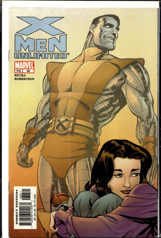 X-Men Unlimited #38 (Marvel Comics, 2002), raw, ungraded comic book — front cover