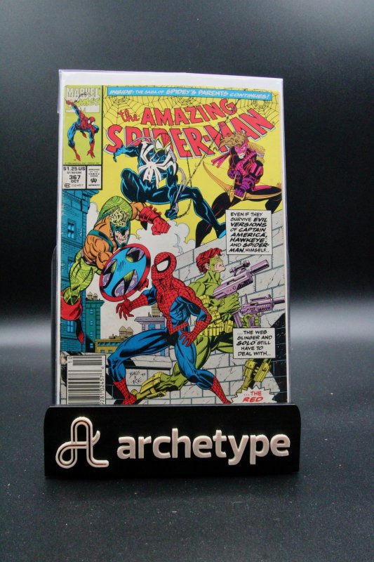 The Amazing Spider-Man #367 (Marvel Comics, 1992), raw, ungraded comic book — front cover