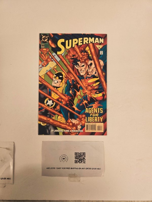 Superman #99 (DC Comics), raw comic book in NM condition — front cover